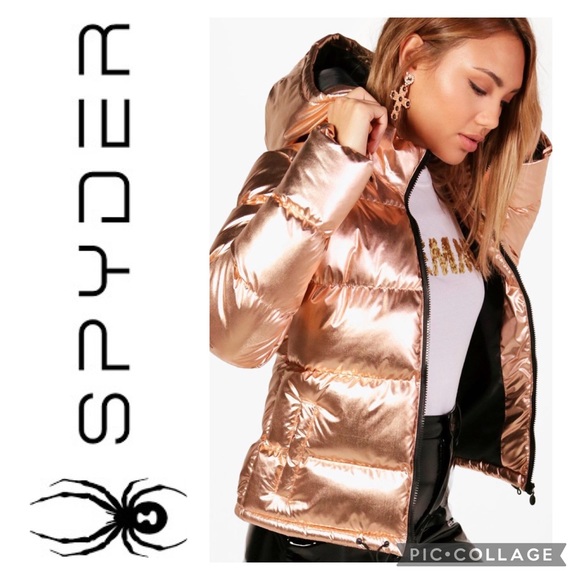 Spyder Jackets & Coats Nwt Spyder Alyce Thermaweb Rose Gold Puffer